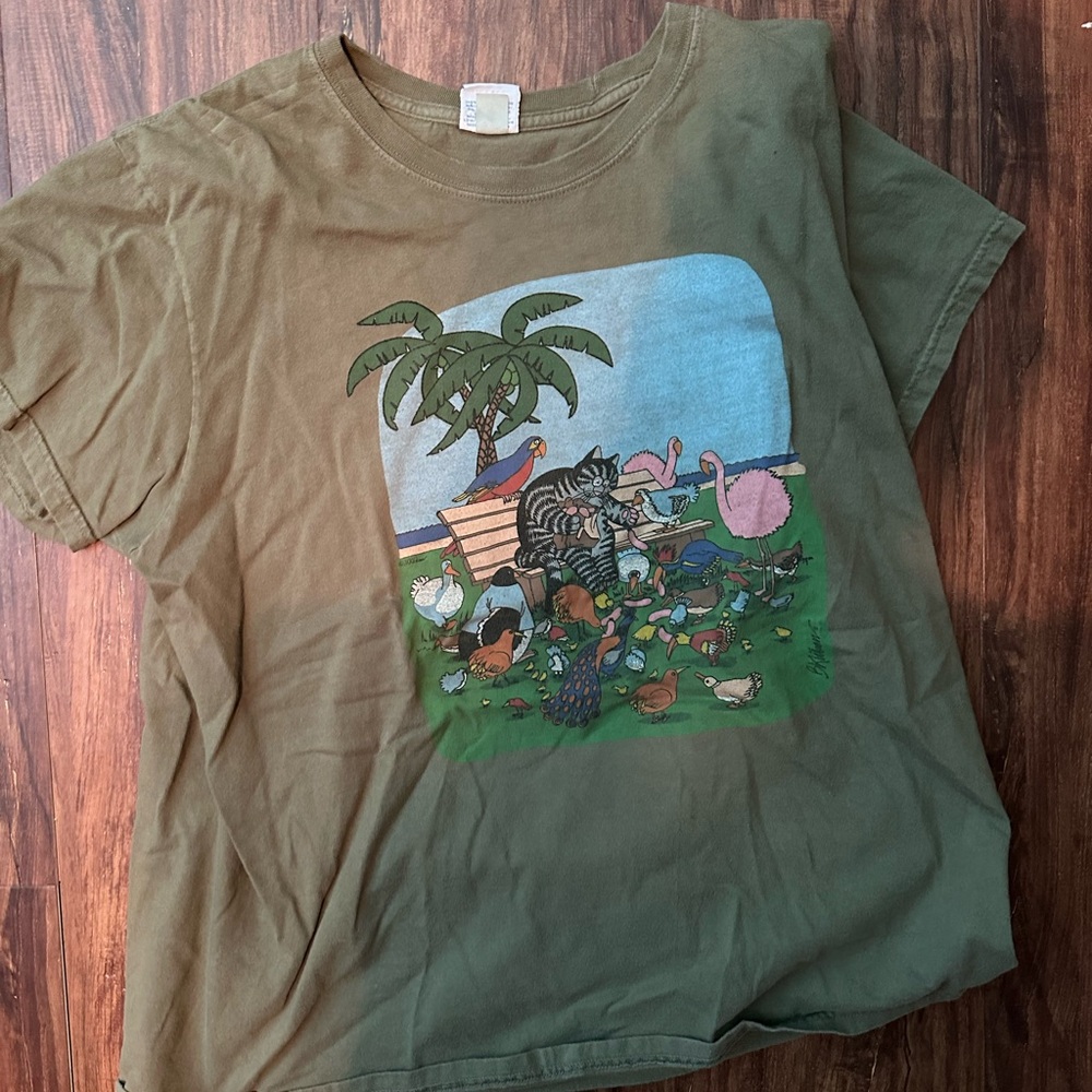 cat feeding critters shirt